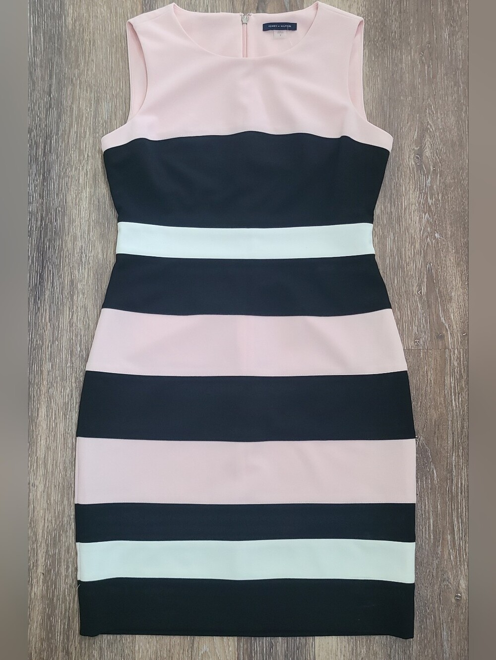 Tommy Hilfiger Colorblock Sheath Dress Womens Dress NEW